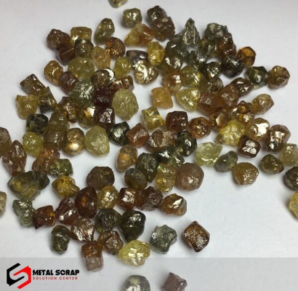 123.67 Carats Mixed Fancy Natural Uncut Cuttable Rough Diamond Lot ANABAR MINE