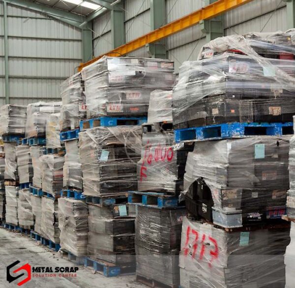 Drained Lead Car Battery Scrap
