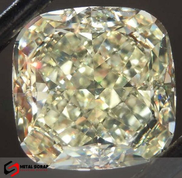 10.67ct Yellow VVS1 Cushion Cut Diamond - Image 3