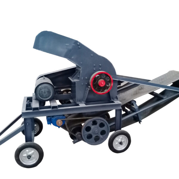 Hammer crusher with conveyor