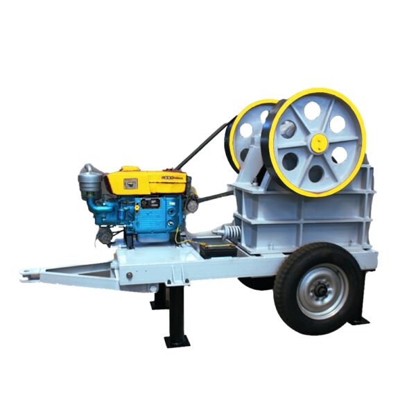 Mobile jaw crusher machine